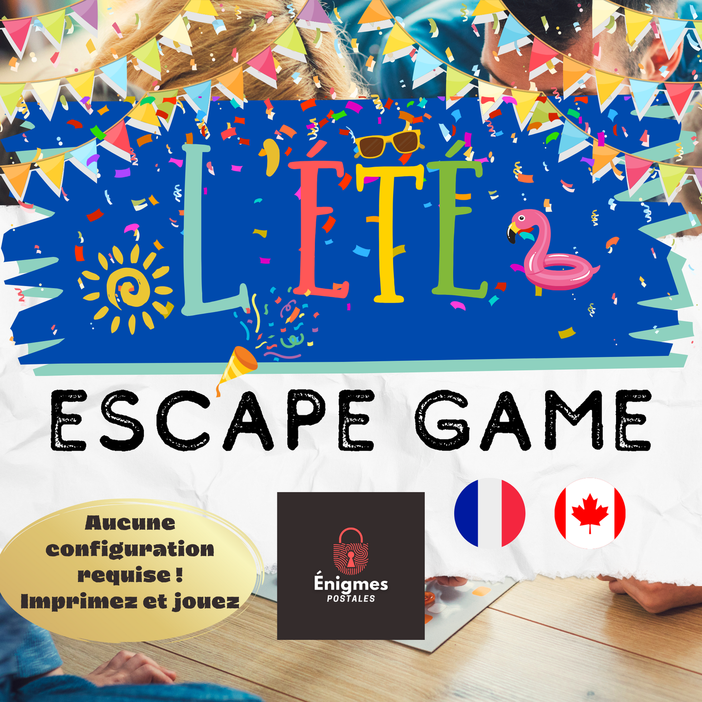 Jeu d'été | Jeu Estivale | Activité Enfant | Activité Enfant Imprimable | Escape Game | Escape Game Enfant | Escape Game en Français