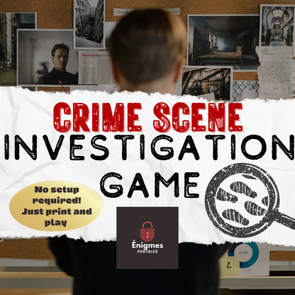 Detective Case File | Murder Mystery Crime Games for Teens and Adults | Print and Solve at Home | Date Night Game Puzzle | Detective Game - ENGLISH VERSION