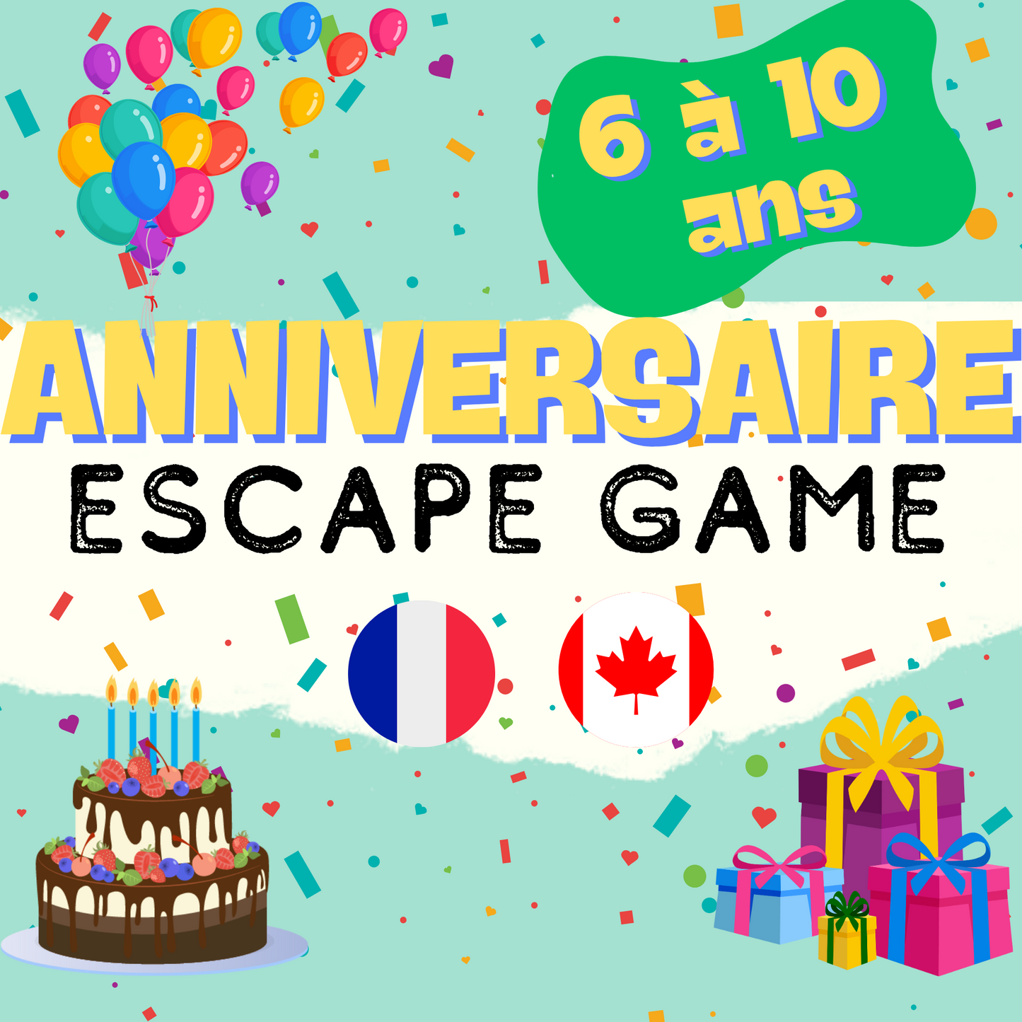 Anniversaire Escape Game 6 à 10 ans | Jeux Anniversaire | LA VERSION FRANÇAISE