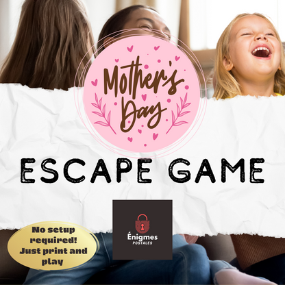 Mother's Day Games | ENGLISH VERSION | Mother's Day Escape Room | Mother's Day Ideas | Mother's Day Activities | Games for Moms | Printable Mother's Day Games