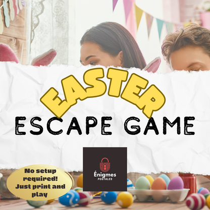 Easter-Themed Family Escape Room Game | Download and print at home | English Version