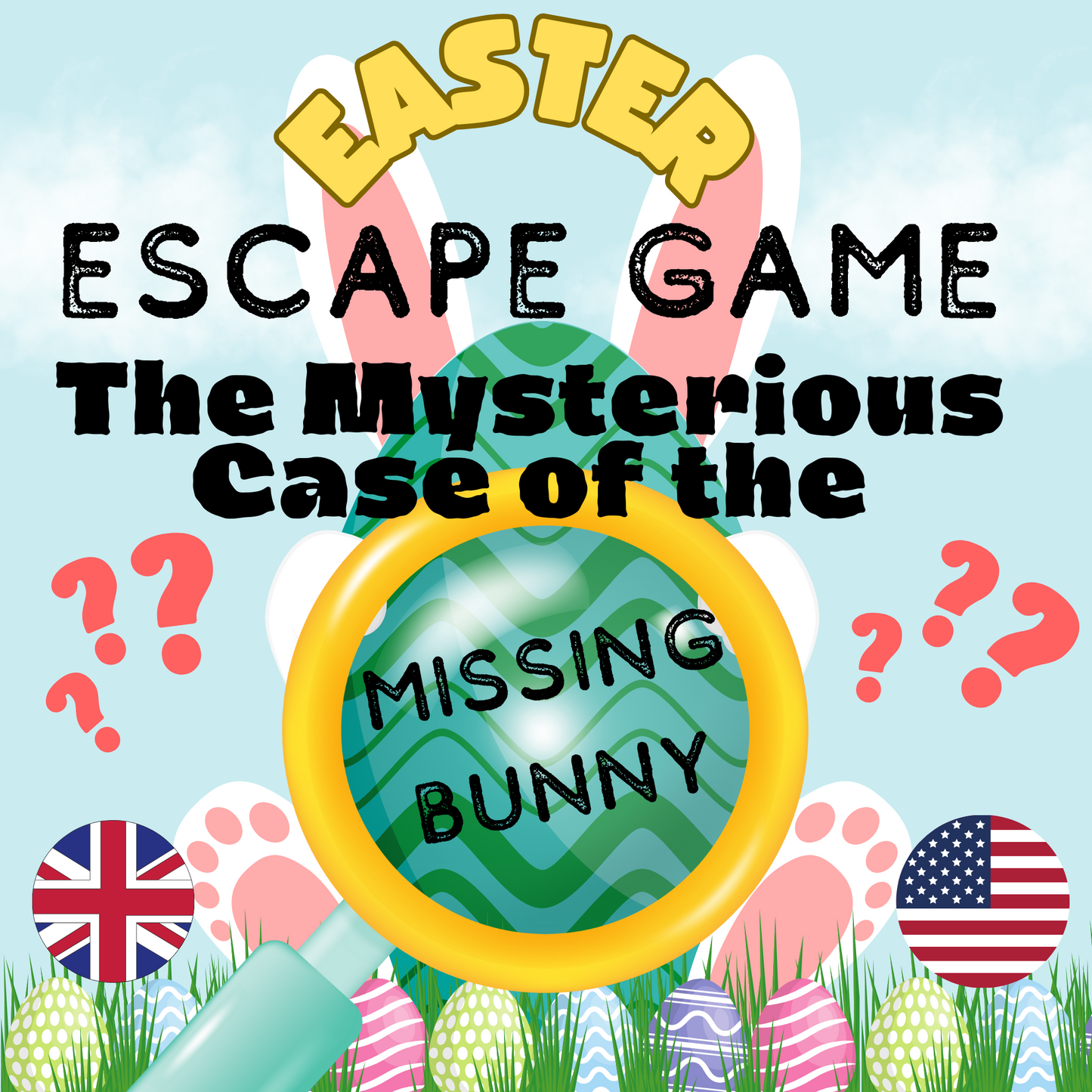 Easter-Themed Family Escape Room Game | Download and print at home | English Version