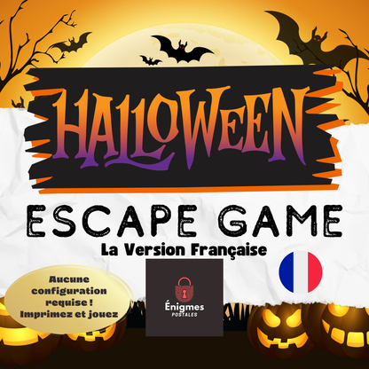 Escape Game Halloween | LA VERSION FRANÇAISE | Activités Halloween | Jeux d'Halloween pour les Enfants et Adultes | Escape Game à Imprimer | Activités en Famille