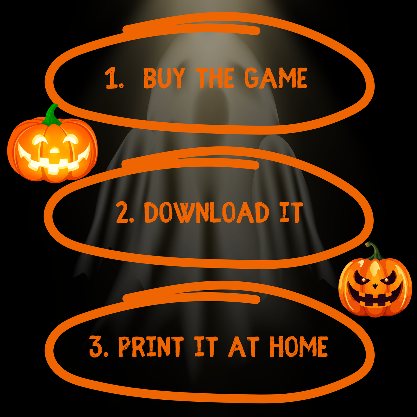 Halloween Escape Game | LA VERSION ANGLAISE | Jeux d'Halloween | Jeu d'Halloween pour enfants, adolescents, préadolescents et adultes | Jeux d’Halloween imprimables | Activités d'Halloween