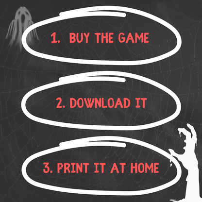 Haunted Mansion Escape Game | ENGLISH VERSION | Halloween Games | Haunted House Game for Teens, Tweens & Adults | Escape Room Printable | Halloween Printables