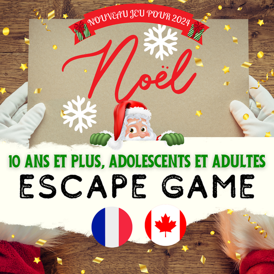 Escape Game Noël | LA VERSION FRANÇAISE | Activité Noël | Jeux de Noël pour les Enfants et Adultes | Escape Game Enfant | Escape Game en Français | Idée Noël