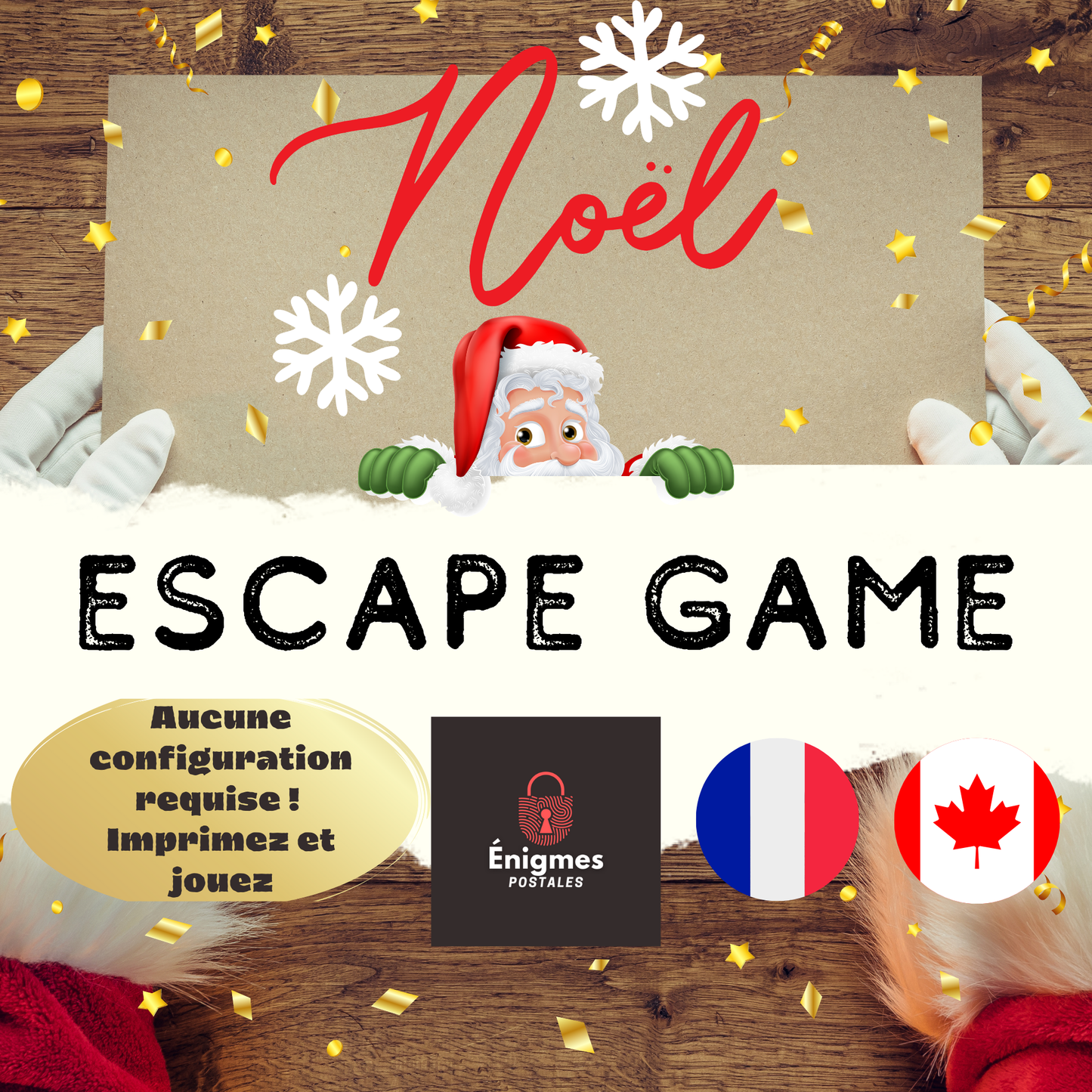 Escape Game Noël | LA VERSION FRANÇAISE | Activité Noël | Jeux de Noël pour les Enfants et Adultes | Escape Game Enfant | Escape Game en Français | Idée Noël