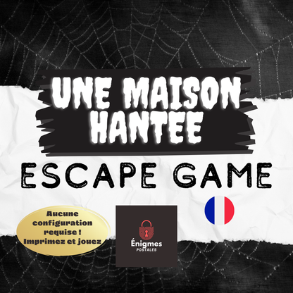 Escape Game du Manoir Hanté | Jeux d'Halloween | LA VERSION FRANÇAISE | Jeu de Maison Hantée pour Ados et Adultes | Escape Game à Imprimer | Imprimables Halloween